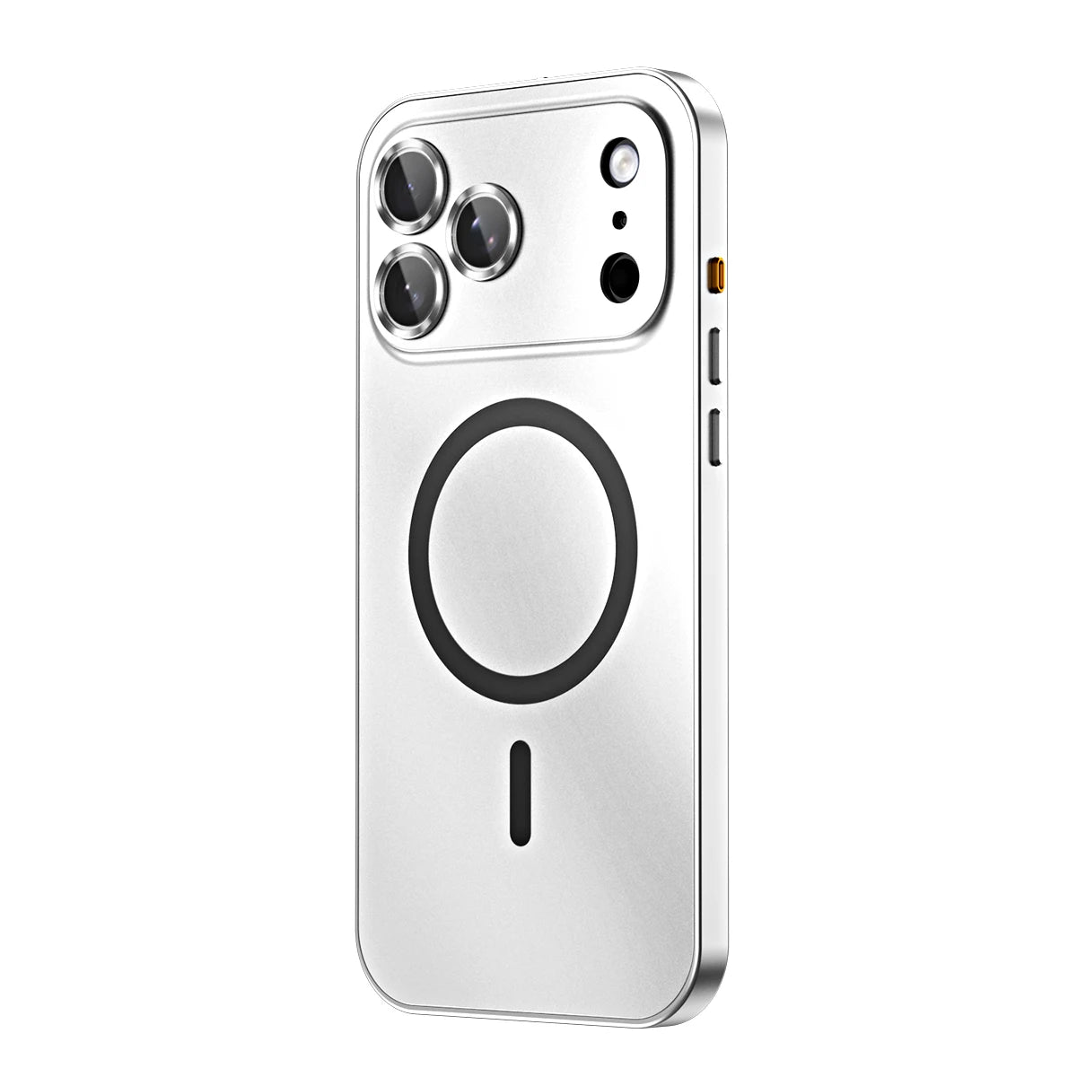 Aluminum Alloy Magnetic Charging Phone Case Shockproof Metal Frame Lens Protection Phone Cover for iPhone 17 16 15 Pro Max