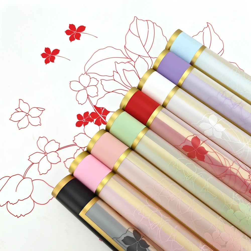 Rose Patterned Flower Paper Waterproof Gift Flower Packaging Flower Custom Rose Wrapping Paper2