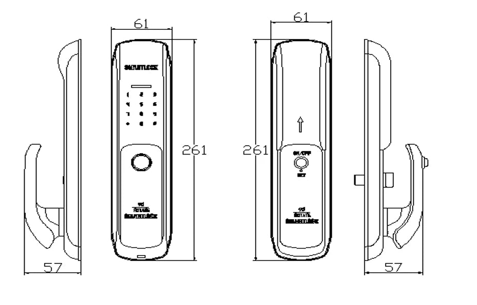 Kotonlink New Full Automatic Smart Fingerprint Door Lock