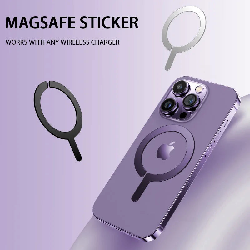 High Quality 1mm Vintage Metal Ring Sticker Universal Magnetic Wireless Charging Conversion Kit for Mobile Phone Accessories