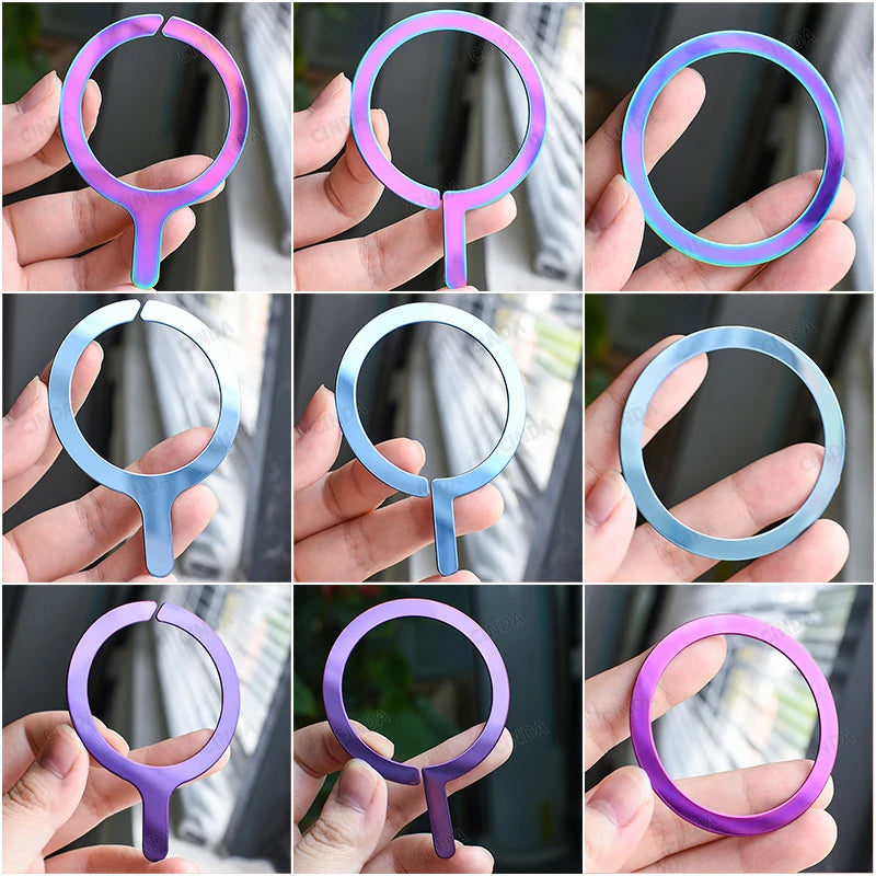 High Quality 1mm Vintage Metal Ring Sticker Universal Magnetic Wireless Charging Conversion Kit for Mobile Phone Accessories