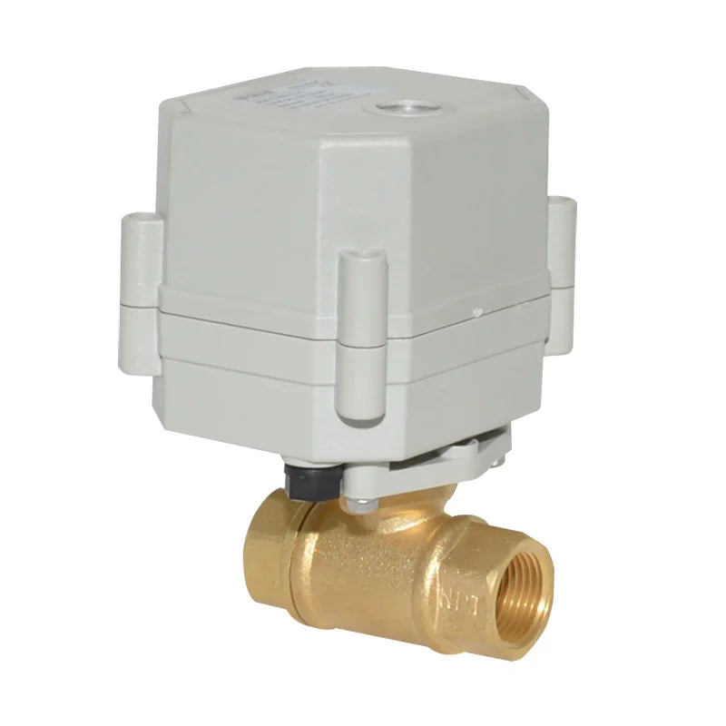 3/8" DN10 Electric Actuator Electric Water Valve Motorized Ball Valve 12v with Feedback Wire
