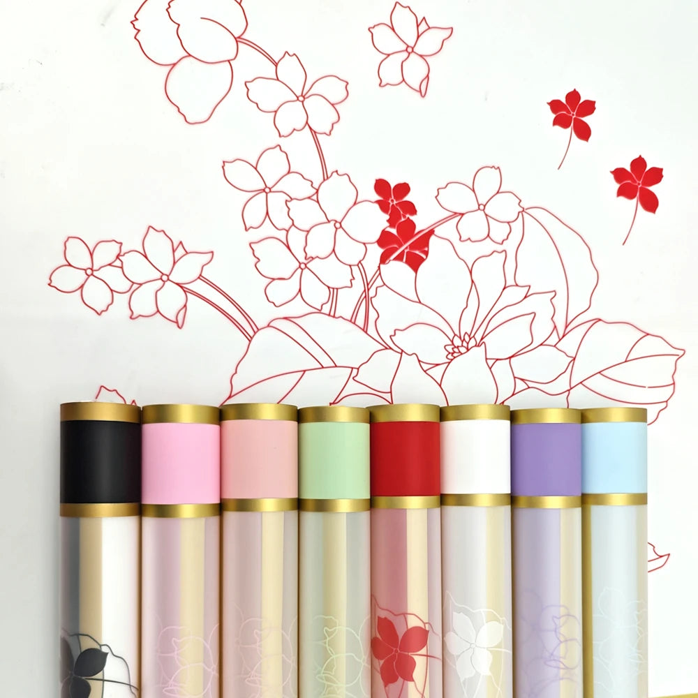 Rose Patterned Flower Paper Waterproof Gift Flower Packaging Flower Custom Rose Wrapping Paper2