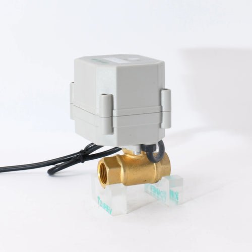 3/8" DN10 Electric Actuator Electric Water Valve Motorized Ball Valve 12v with Feedback Wire