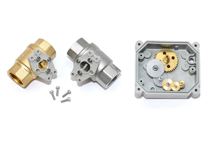 3/8" DN10 Electric Actuator Electric Water Valve Motorized Ball Valve 12v with Feedback Wire