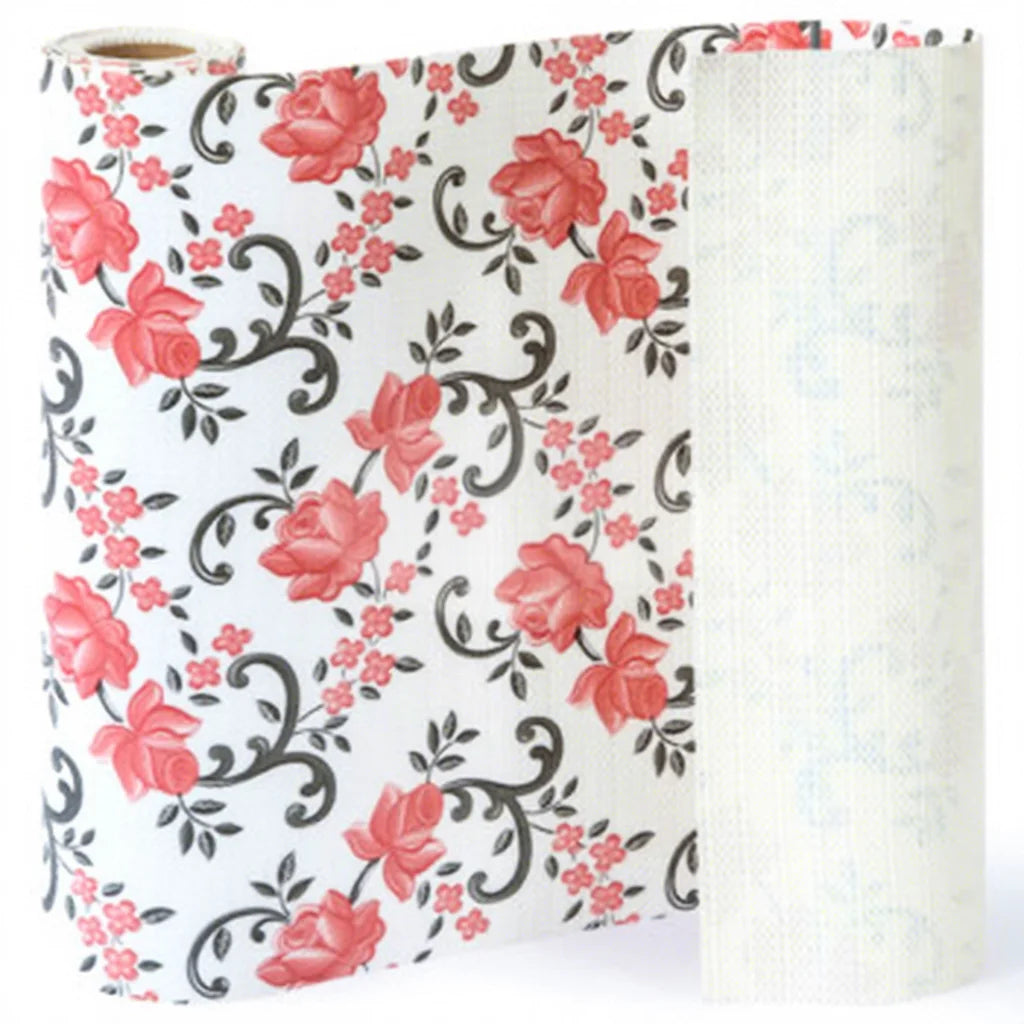Custom Eco Friendly Anti Slip Waterproof Mat Shelf Liner Pad Cabinet Drawer Liner Kitchen Cabinets Pvc Mat Roll