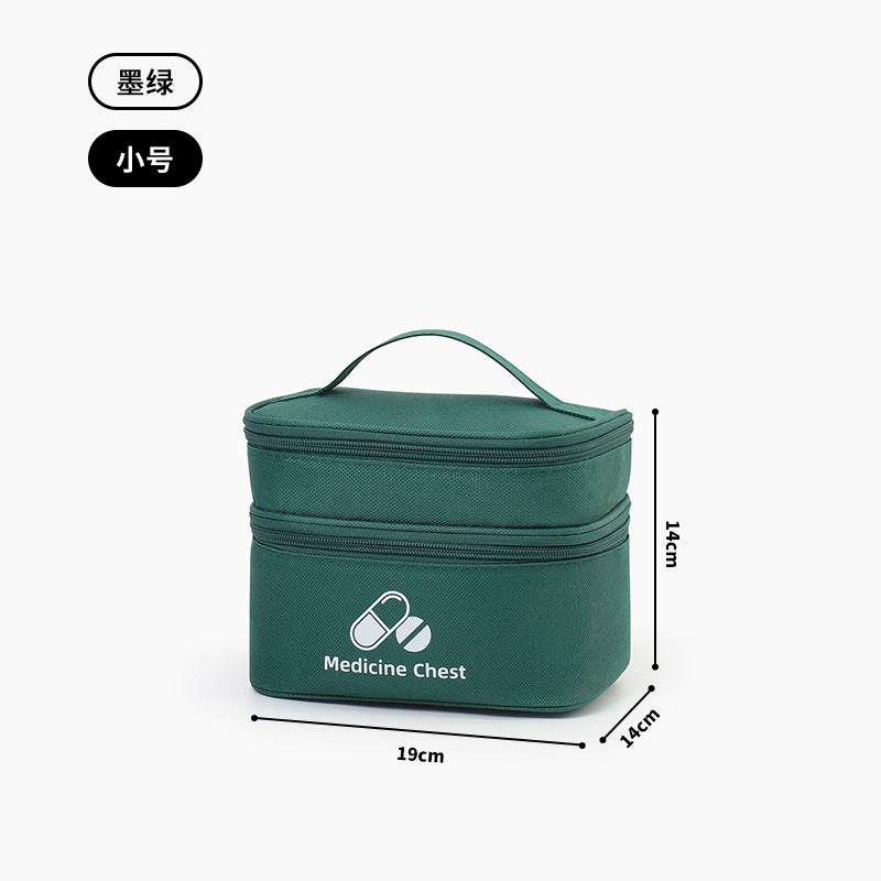 Outdoor First Aid Kit Large Capacity Household Medicine Box Double Layer Classification Storage Medicine Sorting Bag Travel Portable Medicine Bag