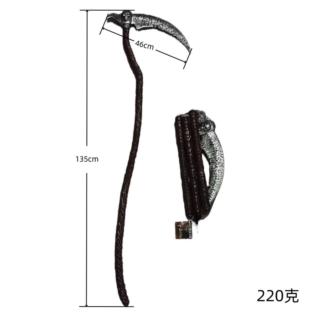 Halloween Weapons, Weapons, Skull Ghost Props, Mountain Ax, Devil Red Cross, Death Sickle, Pirate Knife Props Cos