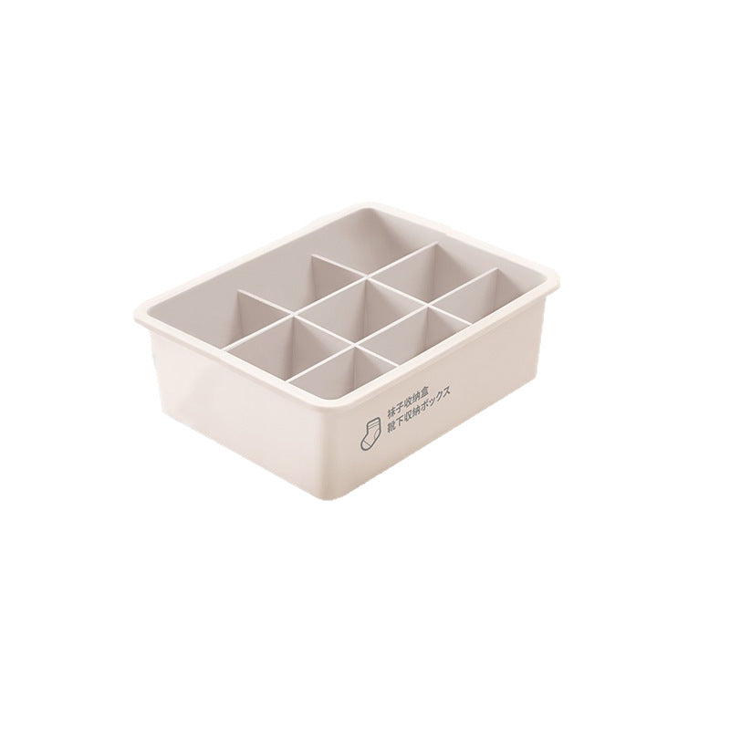 Household Intimates and Socks Storage Box Plastic Cosmetics Organizer Storage Intimates Bra Intimates Compartment Storage Box