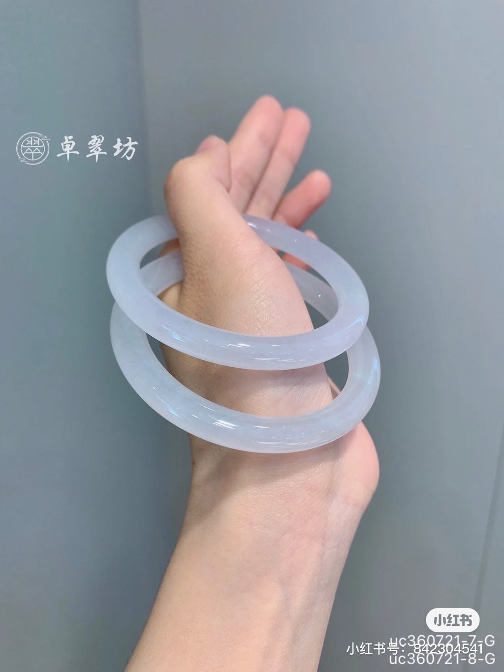 Imitation Chalcedony Bracelet Round Thick Jingle Bracelet New Chinese Style Cheongsam Accessories Guifei Bracelet Guofeng Bracelet Accessories Bracelet