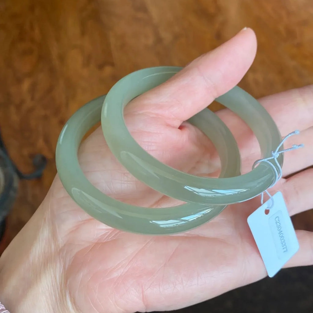 Imitation Chalcedony Bracelet Round Thick Jingle Bracelet New Chinese Style Cheongsam Accessories Guifei Bracelet Guofeng Bracelet Accessories Bracelet