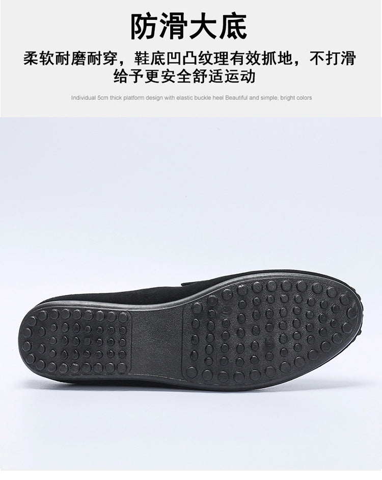 Men's Beanie Shoes, Half-Cup Breathable Toe-Toe Slip-Ons, Slip-On Half-Slippers, Men's Heelless Loafers for Men