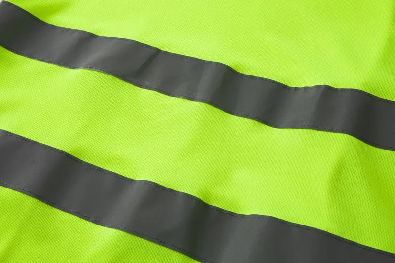 Wholesale Reflective Strip T-Shirt for Men, Long-Sleeved, Round Neck, Cross-Border, Plus Size, Sports Style, Large Size Round Neck T-Shirt
