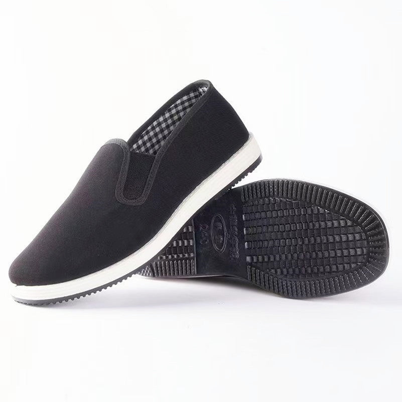 Old Beijing Cloth Shoes Casual Cloth Shoes Driving Exercise Running Comfortable Breathable Soft Sole Wear-resistant Non-slip Black Cloth Shoes