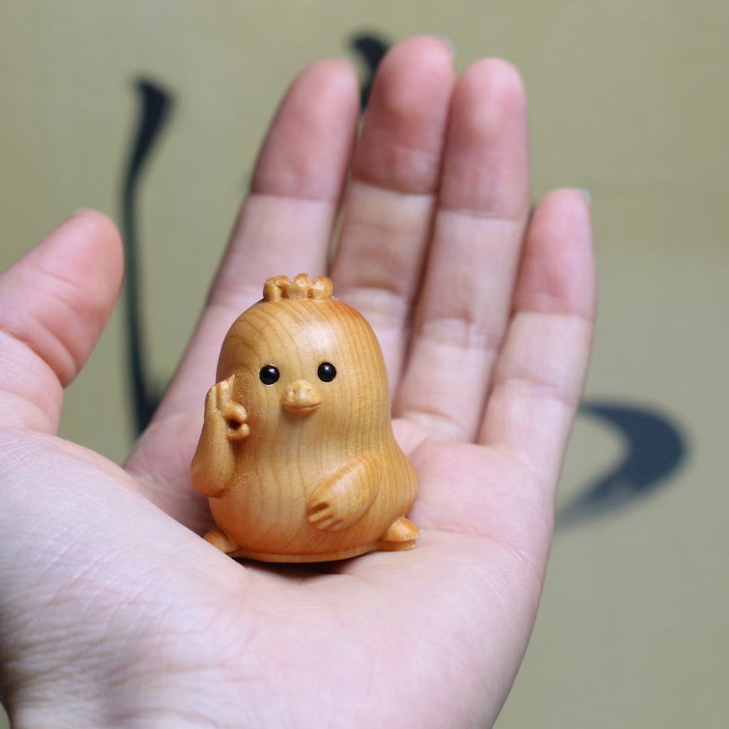 Thuja Wood Carving Twelve Zodiac Ornaments Mouse Ox Tiger Rabbit Dragon Snake Horse Sheep Monkey Chicken Dog Pig Handle Craft Gift