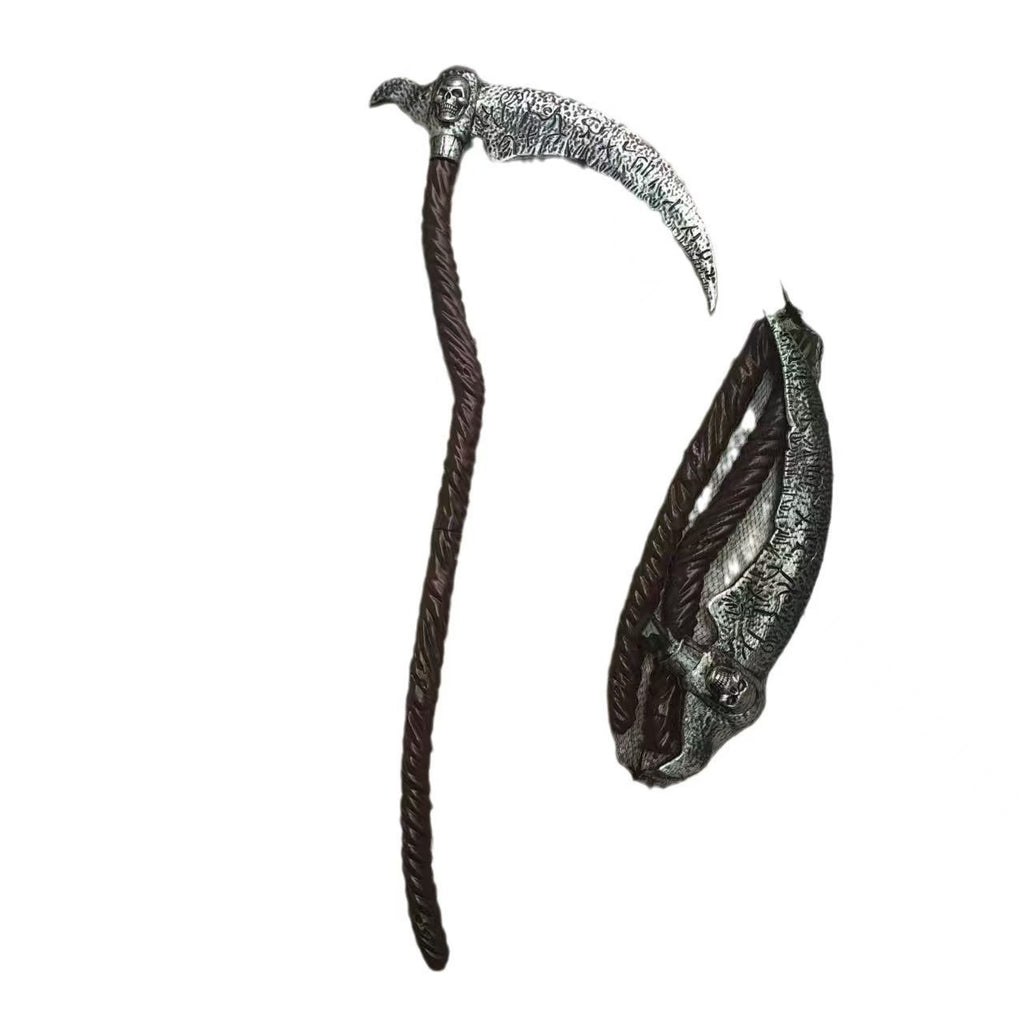 Halloween Weapons, Weapons, Skull Ghost Props, Mountain Ax, Devil Red Cross, Death Sickle, Pirate Knife Props Cos