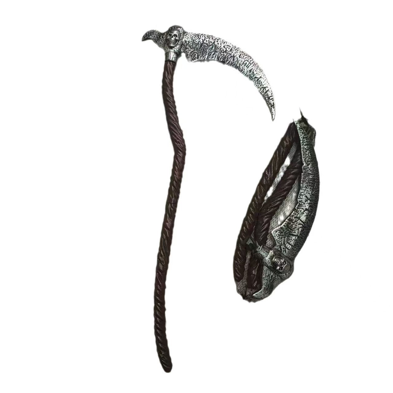 Halloween Weapons, Weapons, Skull Ghost Props, Mountain Ax, Devil Red Cross, Death Sickle, Pirate Knife Props Cos