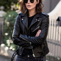 Women's Leather Jacket 2025 New Autumn Short Spring Korean Version Pu Motorcycle Jacket Slim Fit Winter Leather Jacket