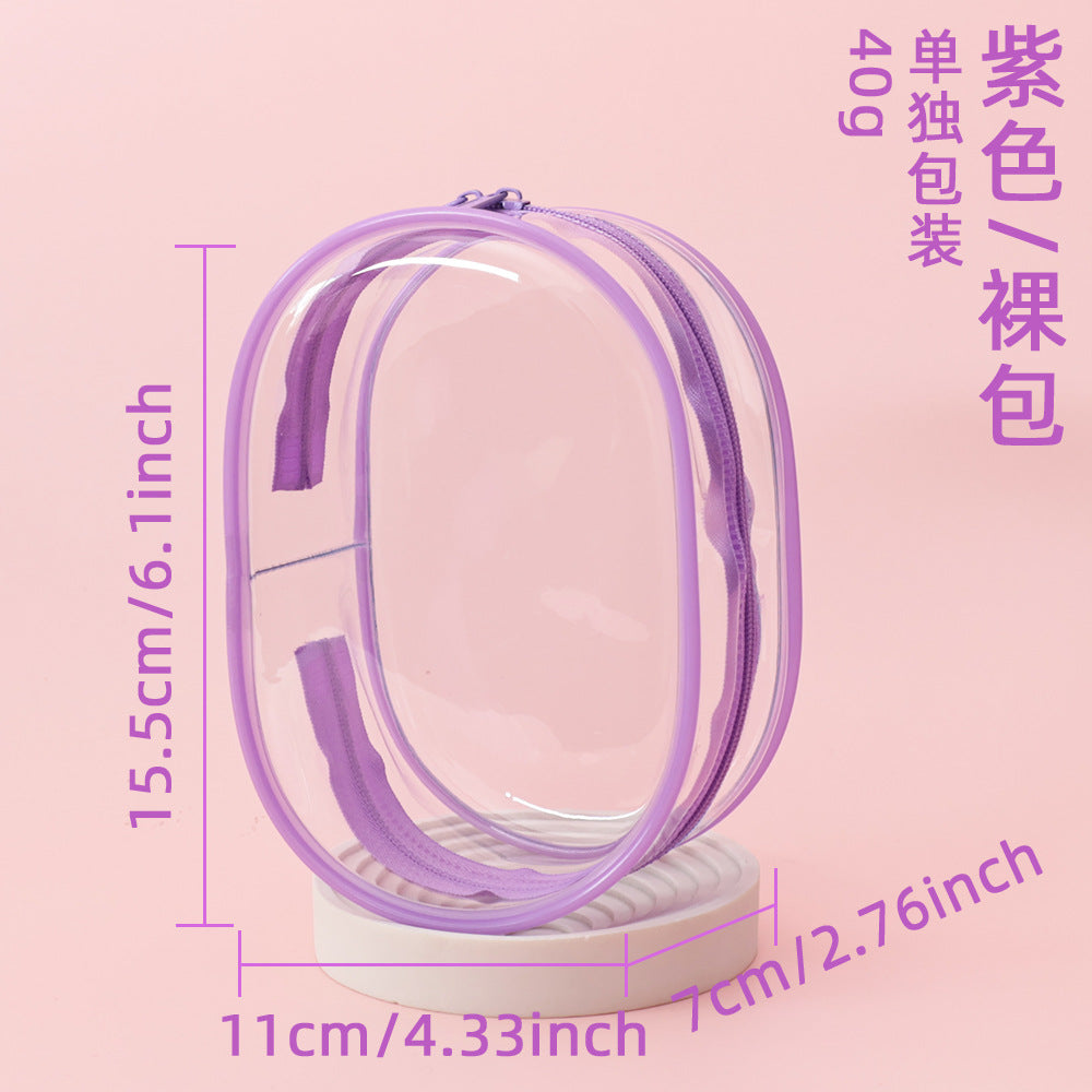 15cm Baby Bag Cotton Doll Pain Bag Trendyy Hand-Made Doll Outing Bag Double Zipper Thickeneded Transparent Baby Walking Bag