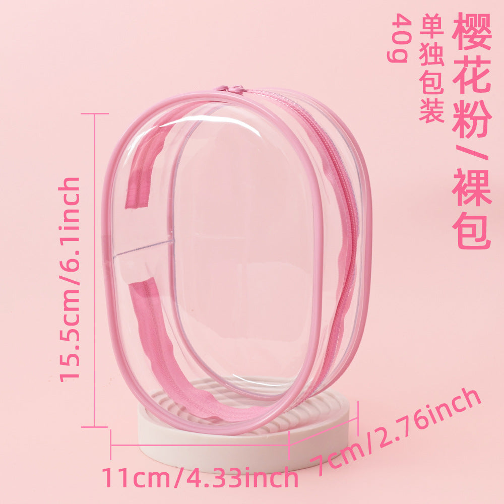 15cm Baby Bag Cotton Doll Pain Bag Trendyy Hand-Made Doll Outing Bag Double Zipper Thickeneded Transparent Baby Walking Bag