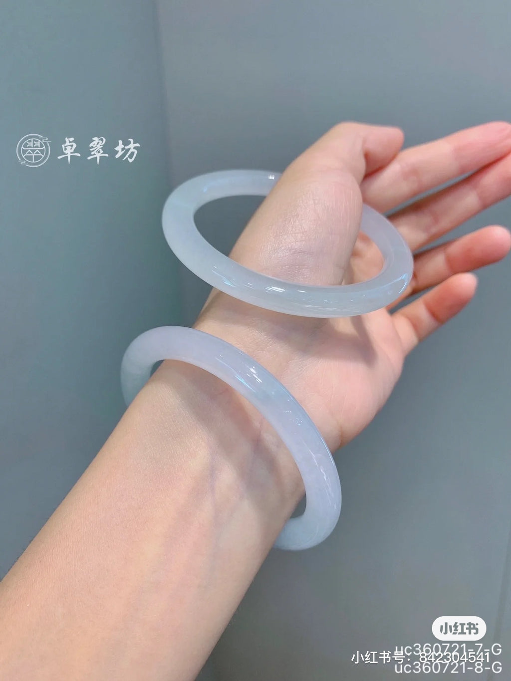 Imitation Chalcedony Bracelet Round Thick Jingle Bracelet New Chinese Style Cheongsam Accessories Guifei Bracelet Guofeng Bracelet Accessories Bracelet