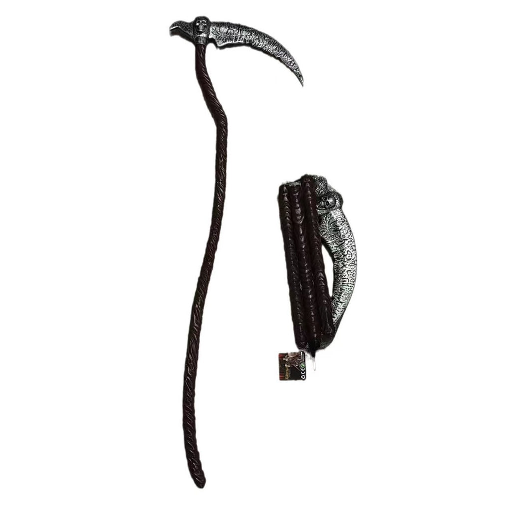 Halloween Weapons, Weapons, Skull Ghost Props, Mountain Ax, Devil Red Cross, Death Sickle, Pirate Knife Props Cos