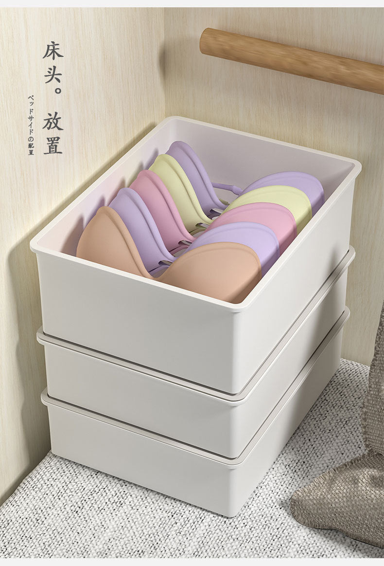 Household Intimates and Socks Storage Box Plastic Cosmetics Organizer Storage Intimates Bra Intimates Compartment Storage Box