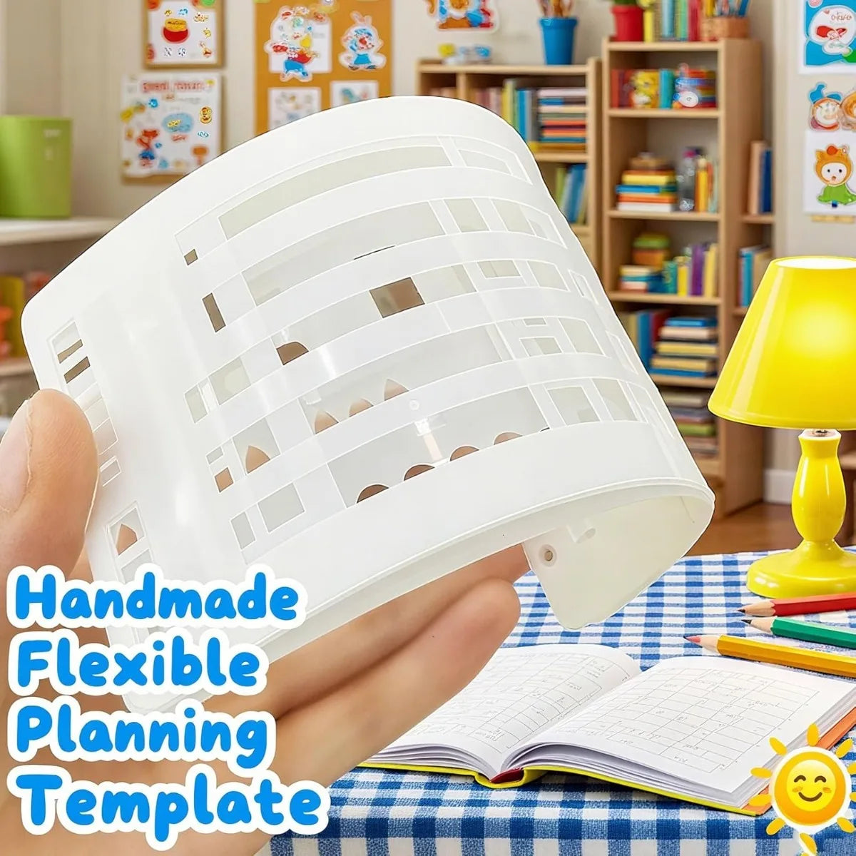 Handmade Flexible Record Template, Reusable Planner Stencils for Journaling, Calendar, Checklists, Scrapbooking