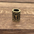 Nostalgia 1pcs Viking Vegvisir Compass Runes Metal Beads For Hair Beard Braids Bracelet Accessories Charms For Jewelry Making