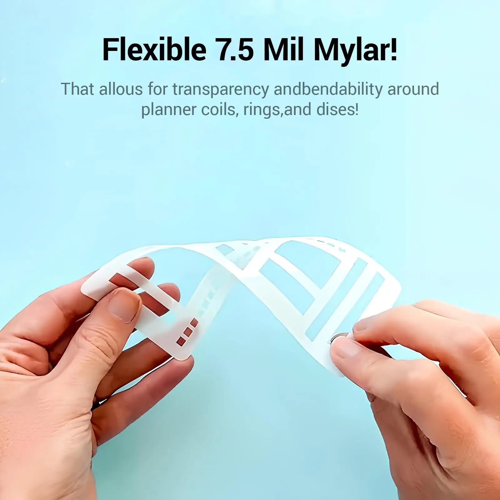 3 Pack Handmade Flexible Record Template – Multifunctional Mylar Stencils for Journal/Scrapbooking/Daily Planning & Drafting