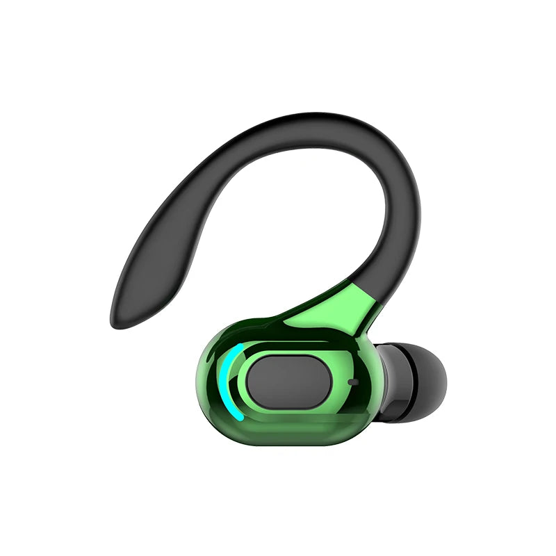 Bluetooth 5.2 Earphone Waterproof Wireless Headphones with Mic Mini Ear Hooks HiFi Stereo Music Earbuds for Phone