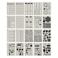 20PCS A5 Planner Stencils Journal Templates DIY Drawing Templates for DIY Notebook Scrapbook Diary Calendar 5x7.5 Inch 24BB