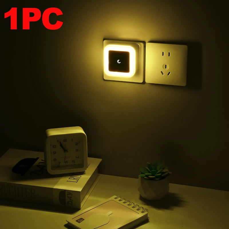 LED Atmosphere Lamp,Modern Decorative Lighting,EU Plug Touch Control Fixture,Portable Nightlight,Bedroom,Staircase