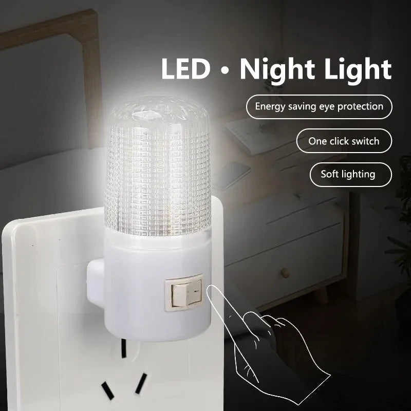 LED Night Light US/EU Plug Energy Saving Room Light Living Room Bedroom Corridor Home Lighting Kid Baby Bedside LED Night Lamp