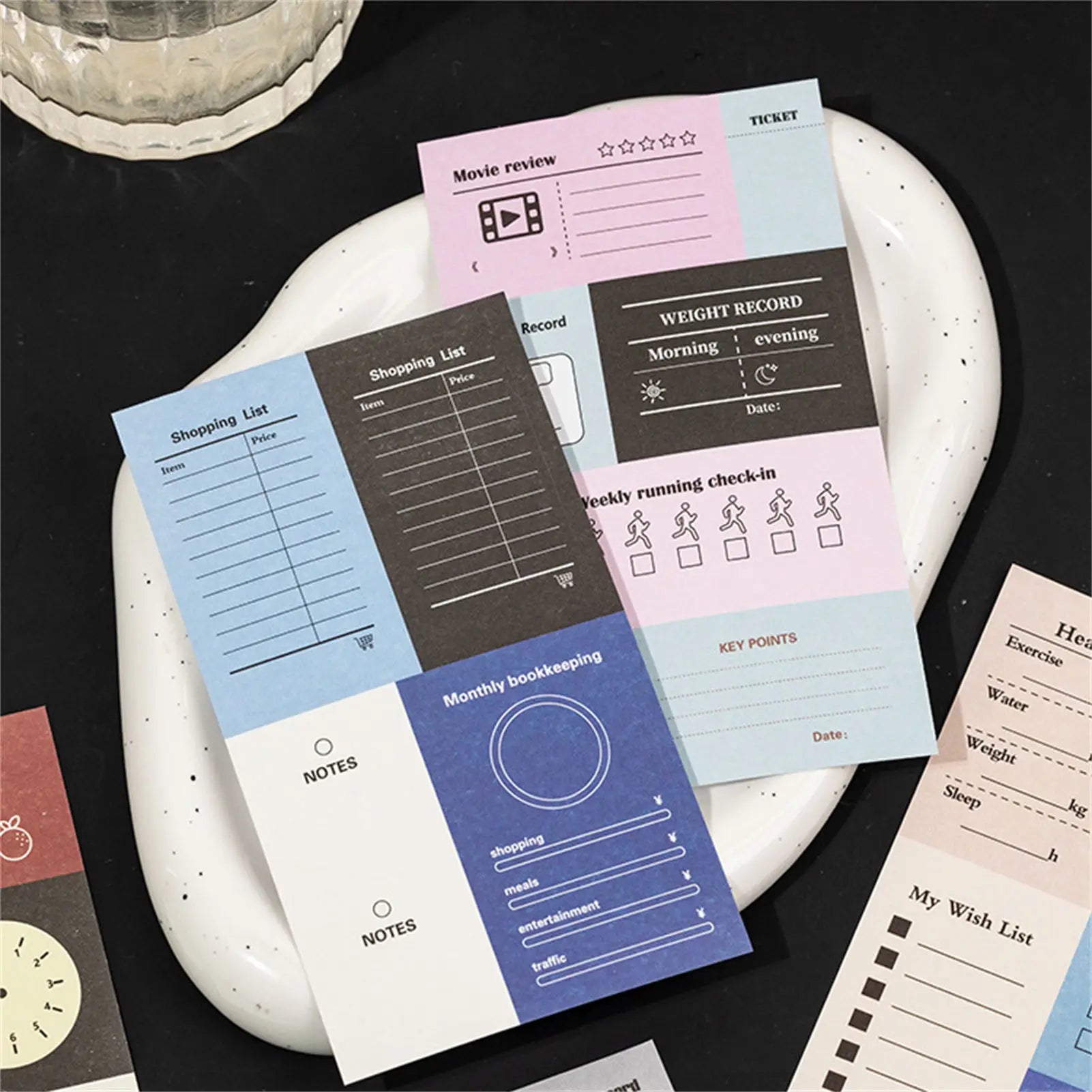 Planner Sticker Books for Schedule Management with Writable Surface Self-Discipline & Task Tracking for Office Study Home Use