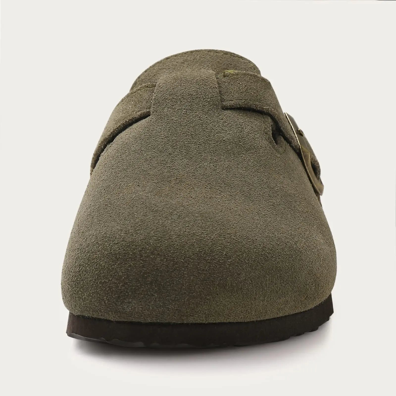 LItfun Leather Cork Slippers For Women Potato Mules Fashion Soft Insole Clogs Sandals With Adjustable Buckle Women Footbed Clogs