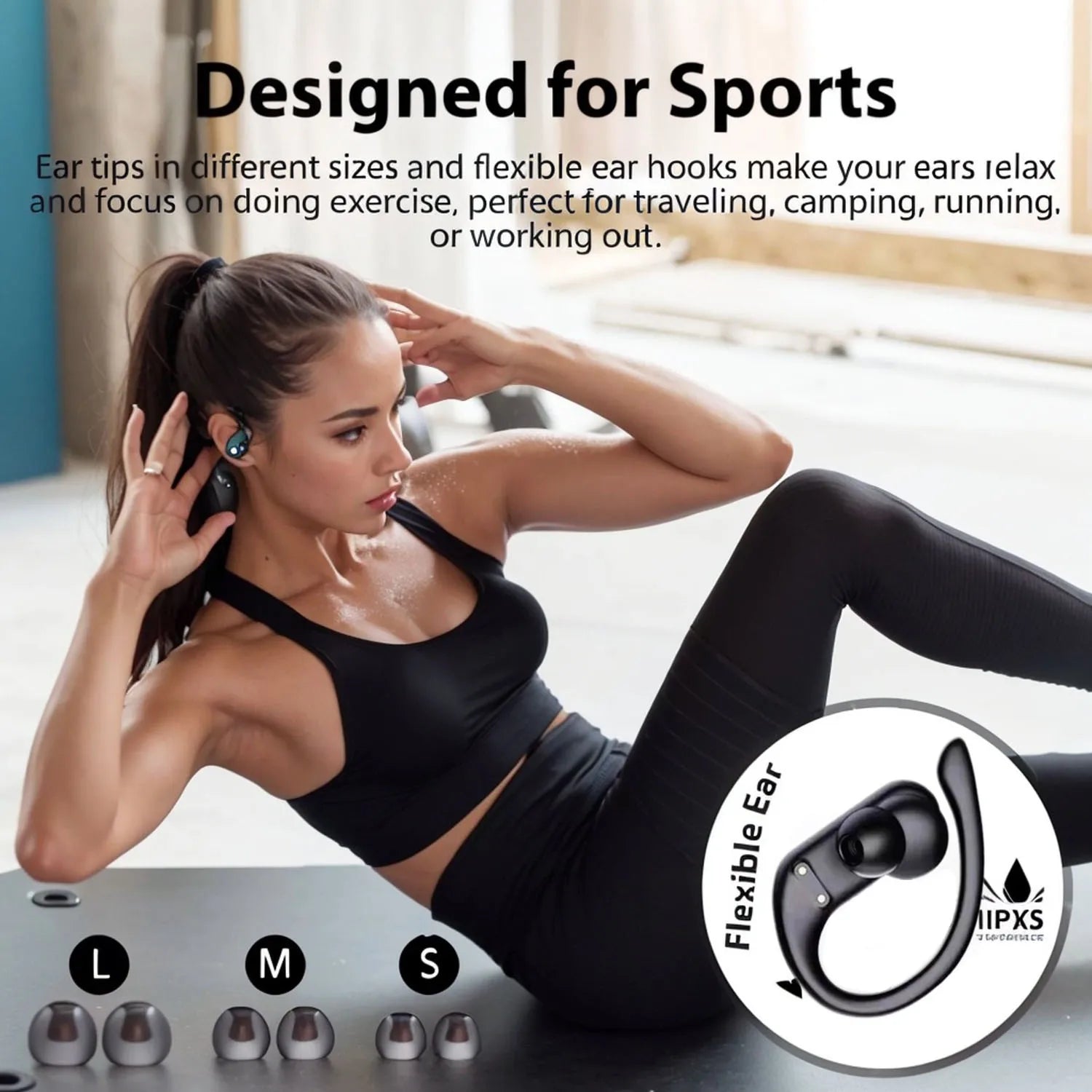 Wireless Bluetooth earphones A520 Headset HD Sound Quality Stereo Headphones Touch Light Mini High Quality Earbuds Anti-Sweat