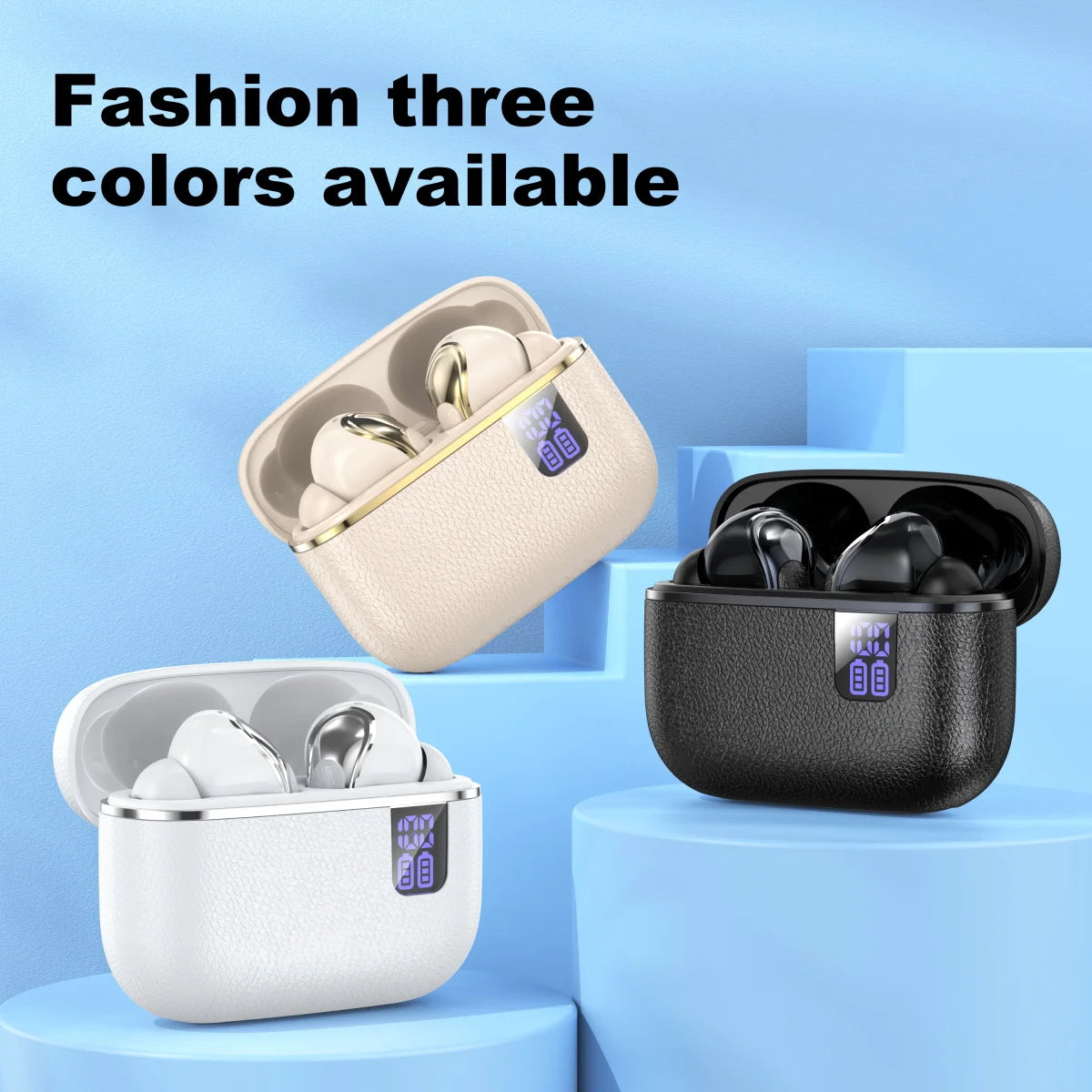 Bluetooth Earphones Intelligent Noise Reduction Wireless Earbuds Bluetooth 5.3 Headphones Tws With Led Display For Android Ios