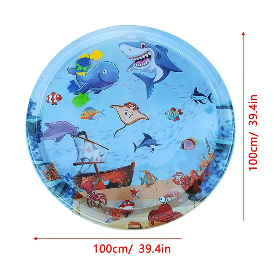 Baby Water Play Mat Early Education Developing Activity Toys Inflatable Cushion PVC Infant Tummy Time Toddler Water Pad for Kids