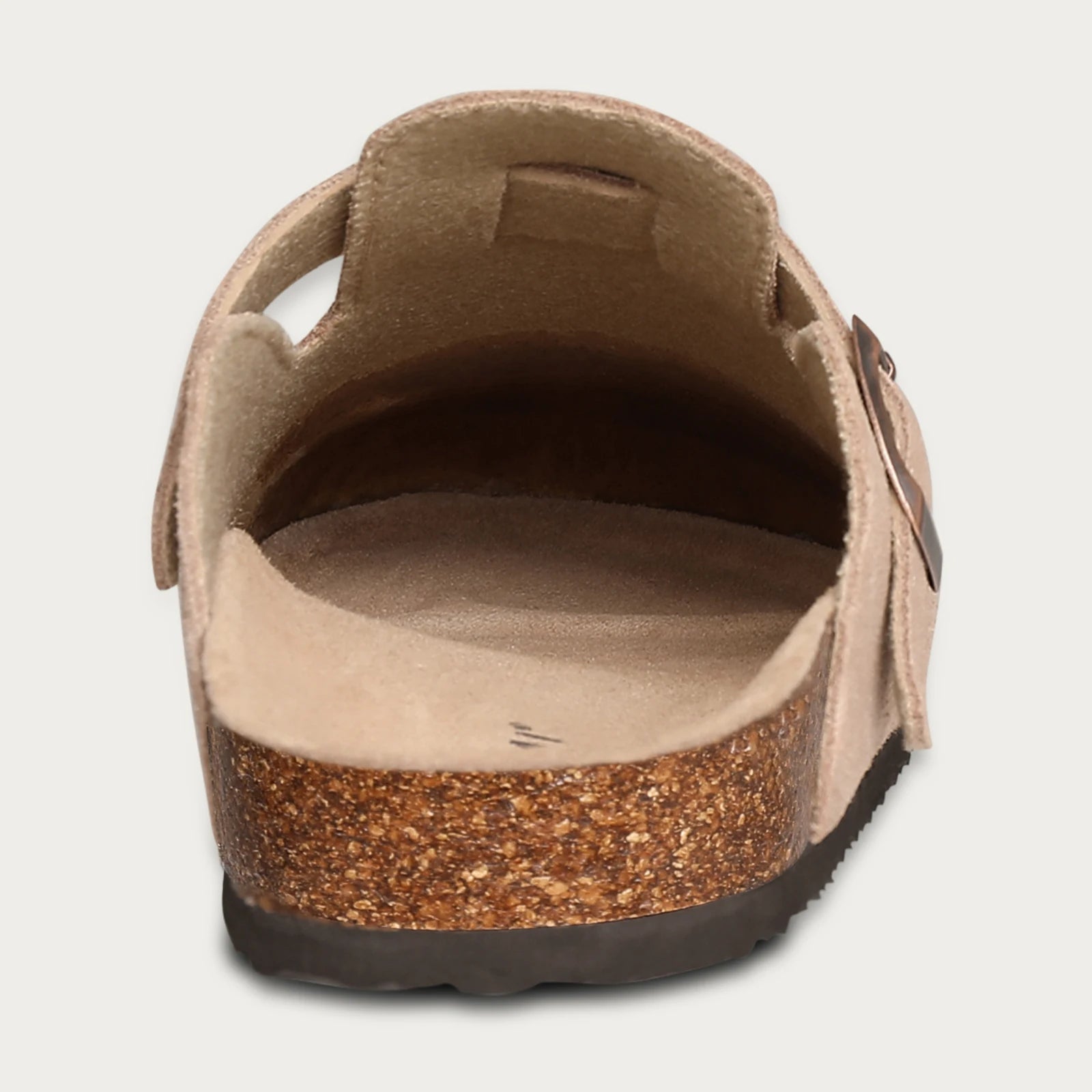 LItfun Leather Cork Slippers For Women Potato Mules Fashion Soft Insole Clogs Sandals With Adjustable Buckle Women Footbed Clogs
