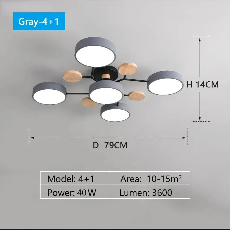 LED Chandelier with 3 Different Colors Suitable for Living Room Bedroom Hotel apartment Study Home Decoration Indoor Lighting