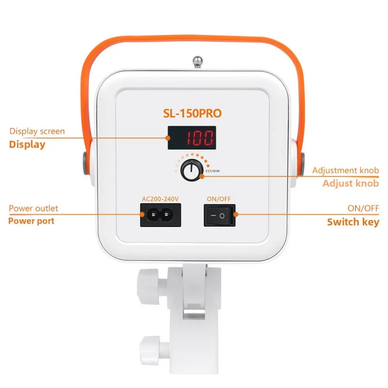 Led Lighting Live Streaming Photography Lighting Three-Color Small High-Brightness Led Portable Light 150w Photography Lamp