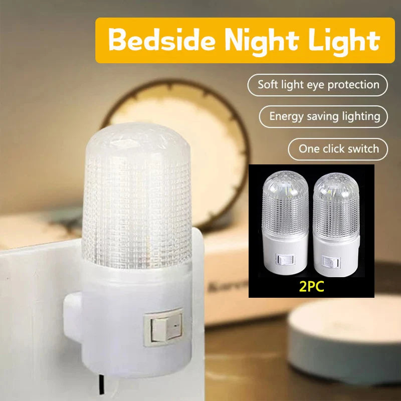 LED Night Light US/EU Plug Energy Saving Room Light Living Room Bedroom Corridor Home Lighting Kid Baby Bedside LED Night Lamp