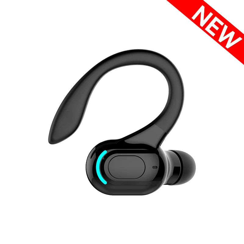 Bluetooth 5.2 Earphone Waterproof Wireless Headphones with Mic Mini Ear Hooks HiFi Stereo Music Earbuds for Phone