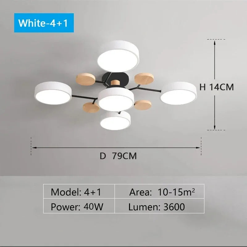 LED Chandelier with 3 Different Colors Suitable for Living Room Bedroom Hotel apartment Study Home Decoration Indoor Lighting