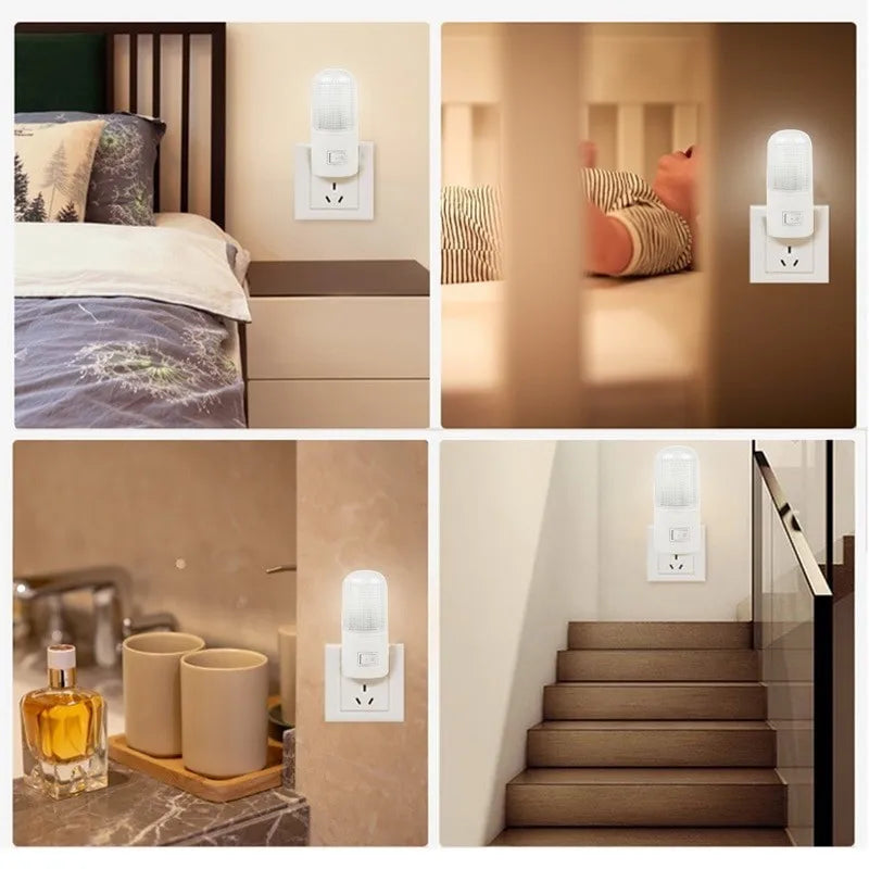 LED Night Light US/EU Plug Energy Saving Room Light Living Room Bedroom Corridor Home Lighting Kid Baby Bedside LED Night Lamp