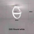 Modern LED Ceiling Light 2 Rings Creative Design Ceiling Lamp Indoor Lighting Fixtures Hallway Balcony Aisle Office Light
