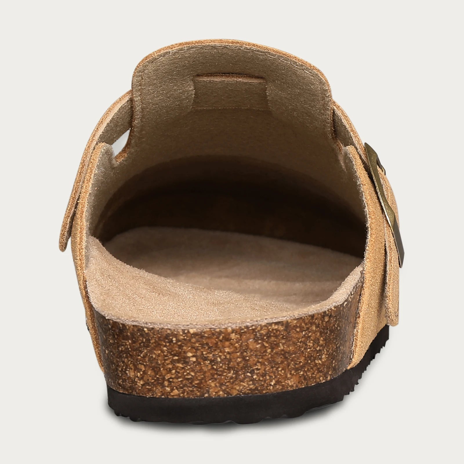 LItfun Leather Cork Slippers For Women Potato Mules Fashion Soft Insole Clogs Sandals With Adjustable Buckle Women Footbed Clogs