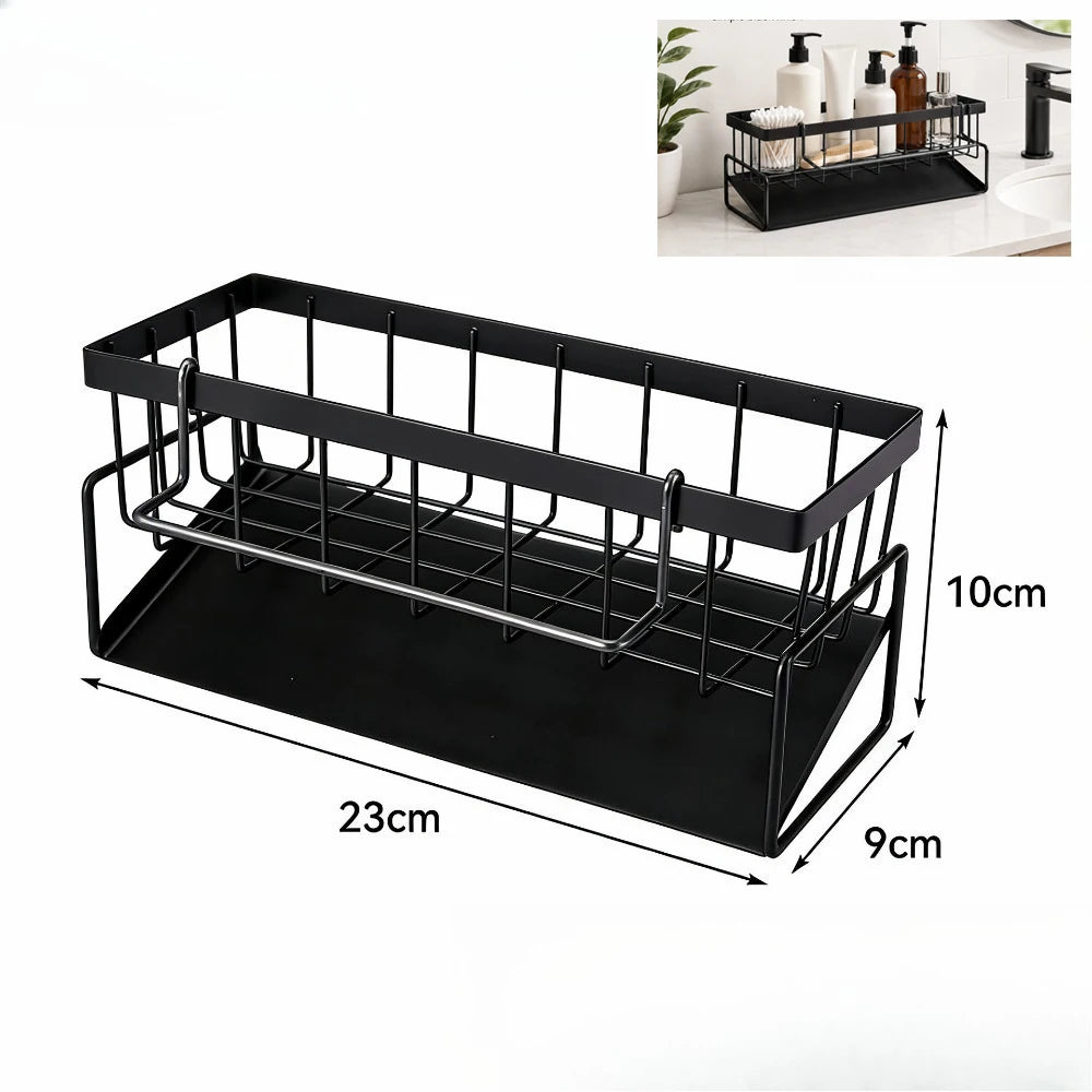 Kitchen Sink Drain Rack Sponge Storage Flexible Faucet Holder Soap Drainer Towel Rack Shelf Organizer Kitchen Accessories